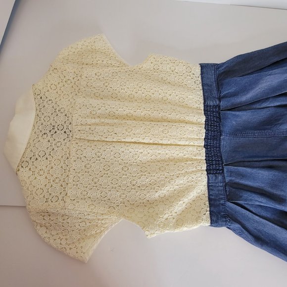 HD in Paris Dress, Cream Lace Bodice w/Chambrey Skirt, Size 2 - Picture 12 of 12